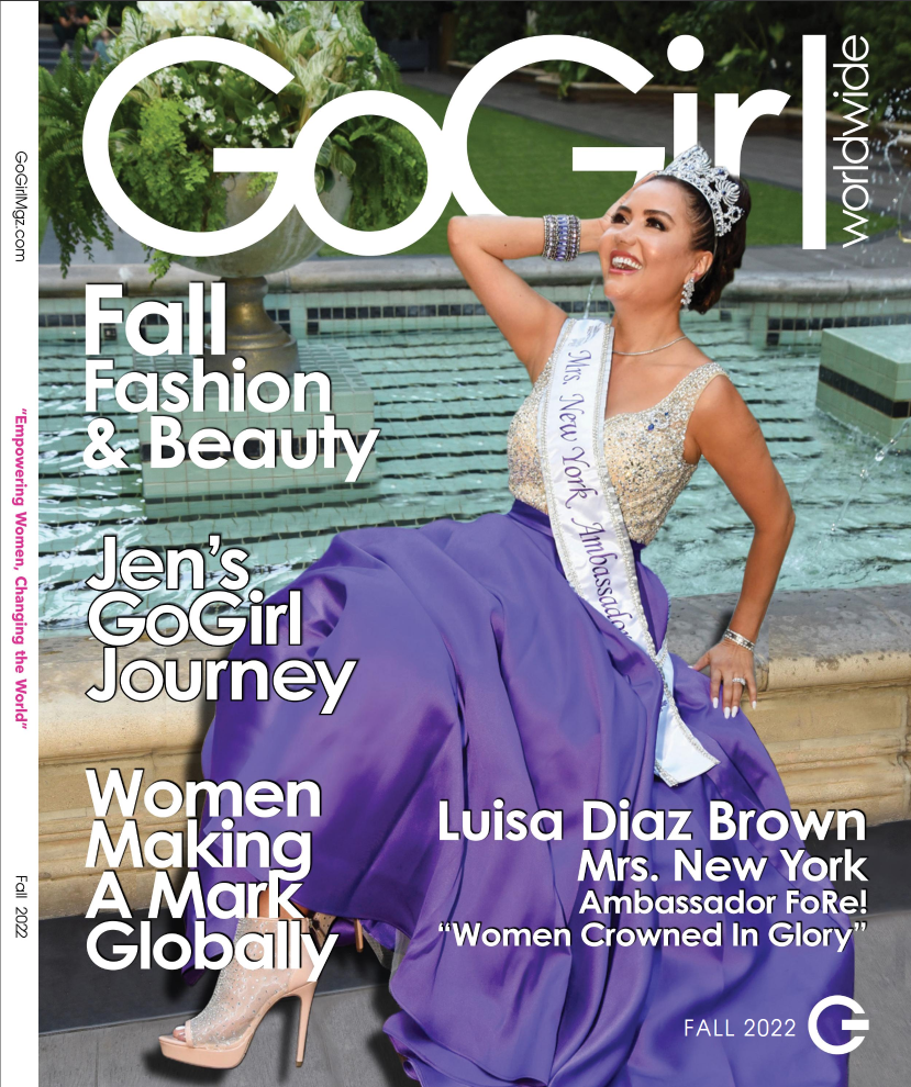 Luisa Diaz as the Cover GoGirl for GoGirl Fall Issue Worldwide Magazine