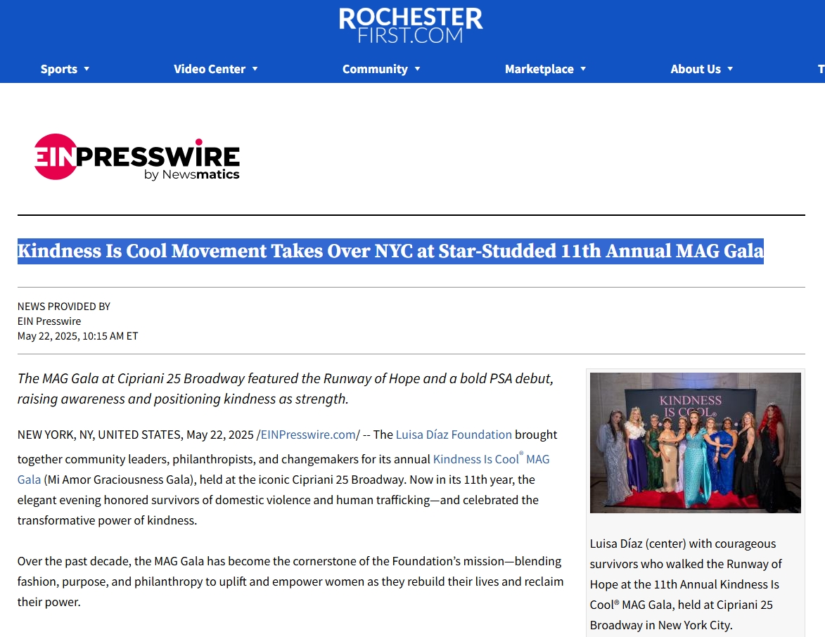 Kindness Is Cool Movement Takes Over NYC at Star-Studded 11th Annual MAG Gala