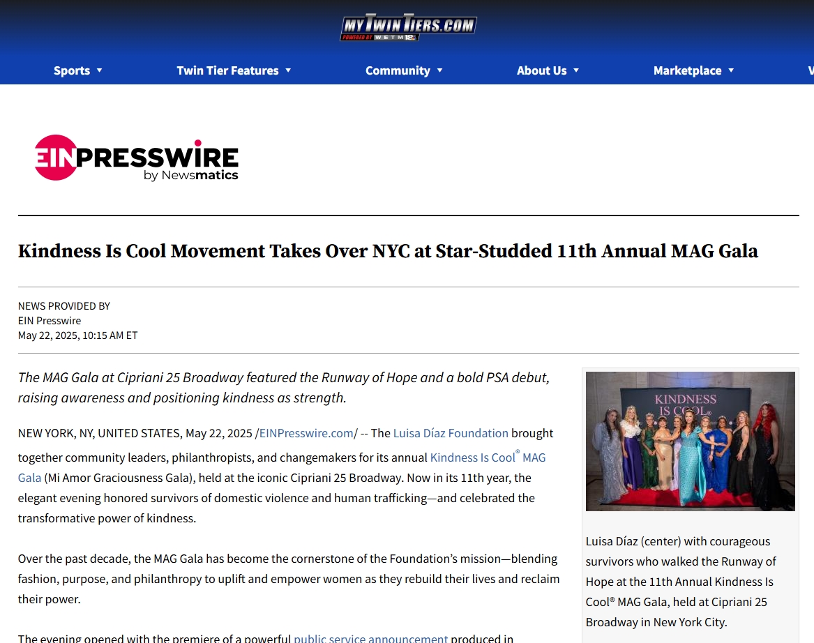 Kindness Is Cool Movement Takes Over NYC at Star-Studded 11th Annual MAG Gala