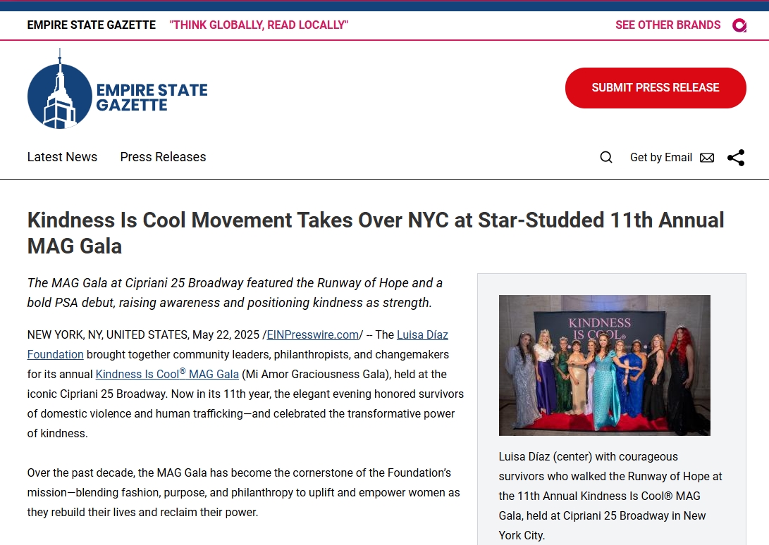 Kindness Is Cool Movement Takes Over NYC at Star-Studded 11th Annual MAG Gala