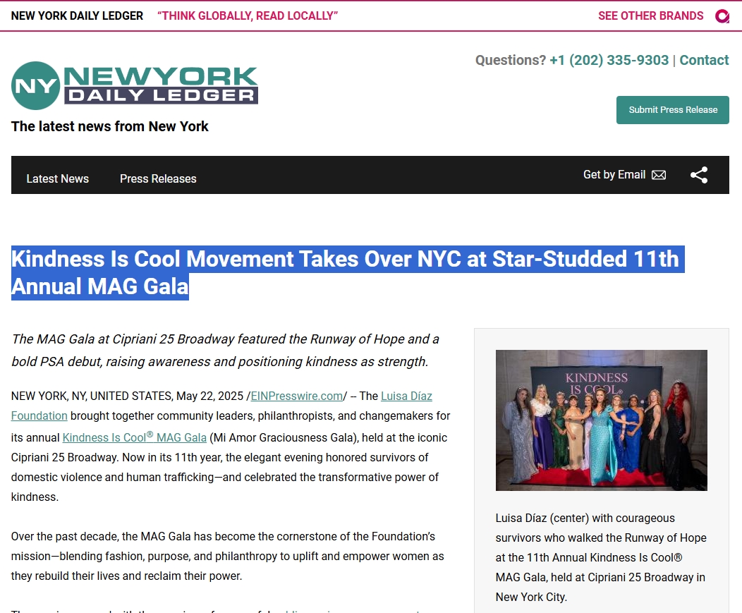 Kindness Is Cool Movement Takes Over NYC at Star-Studded 11th Annual MAG Gala