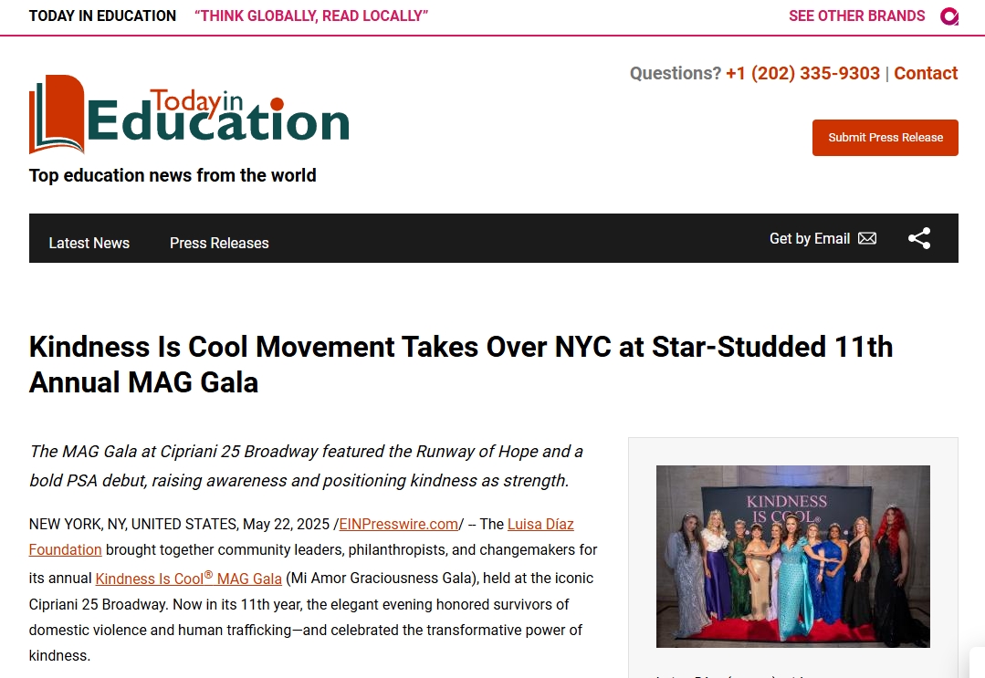 Kindness Is Cool Movement Takes Over NYC at Star-Studded 11th Annual MAG Gala