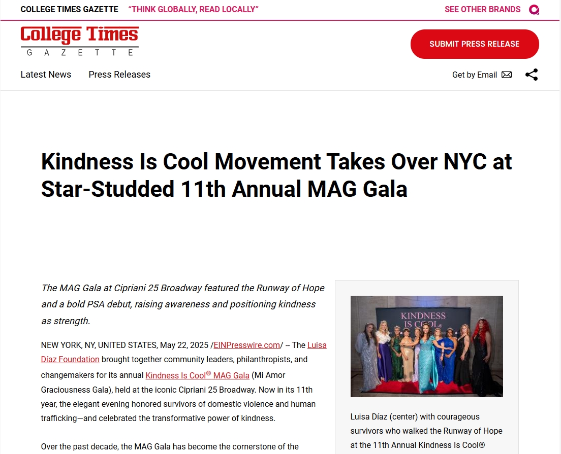 Kindness Is Cool Movement Takes Over NYC at Star-Studded 11th Annual MAG Gala