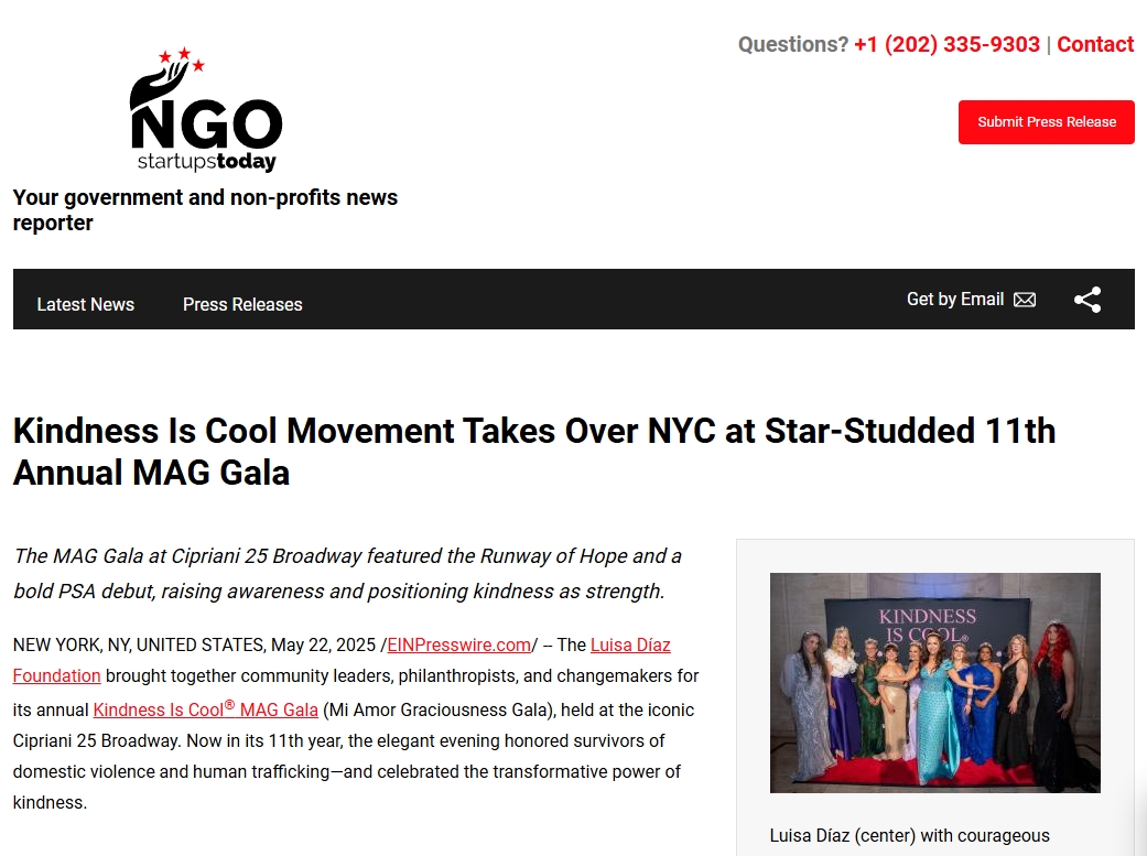 Kindness Is Cool Movement Takes Over NYC at Star-Studded 11th Annual MAG Gala