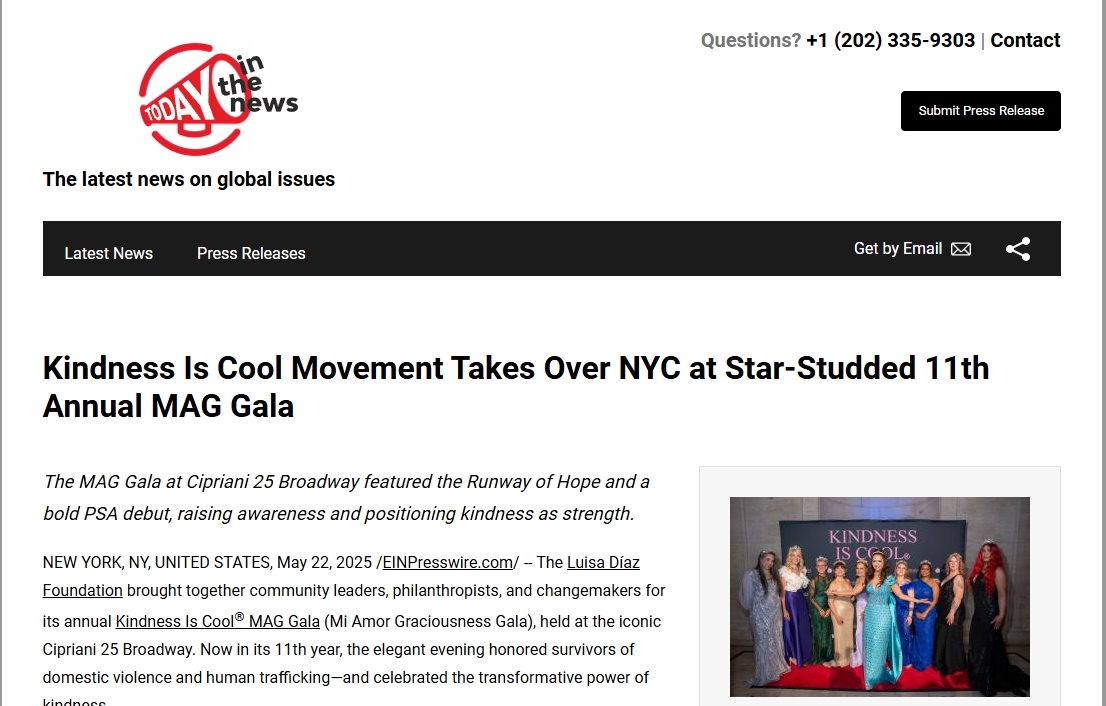 Kindness Is Cool Movement Takes Over NYC at Star-Studded 11th Annual MAG Gala