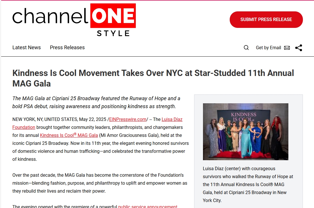 Kindness Is Cool Movement Takes Over NYC at Star-Studded 11th Annual MAG Gala