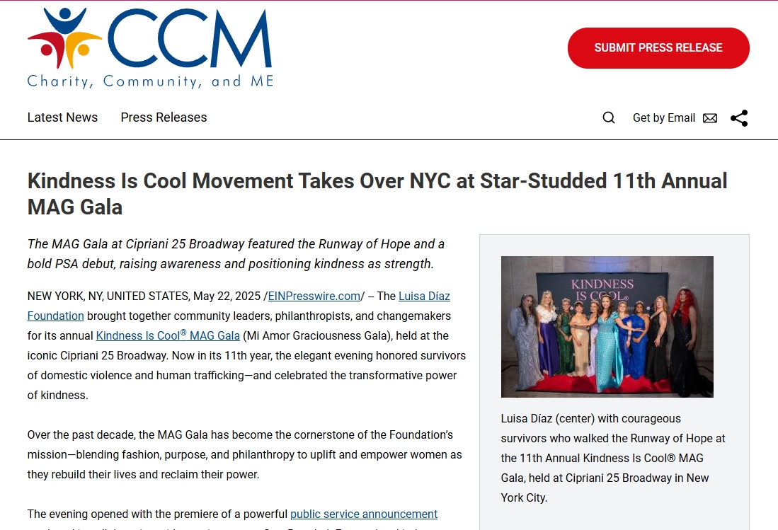 Kindness Is Cool Movement Takes Over NYC at Star-Studded 11th Annual MAG Gala