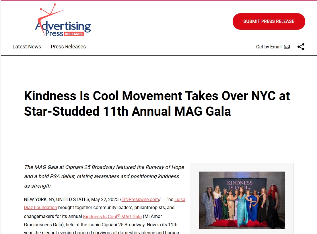 Kindness Is Cool Movement Takes Over NYC at Star-Studded 11th Annual MAG Gala