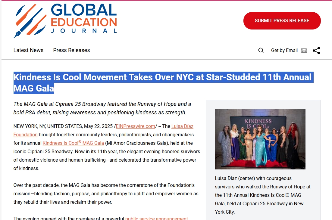 Kindness Is Cool Movement Takes Over NYC at Star-Studded 11th Annual MAG Gala