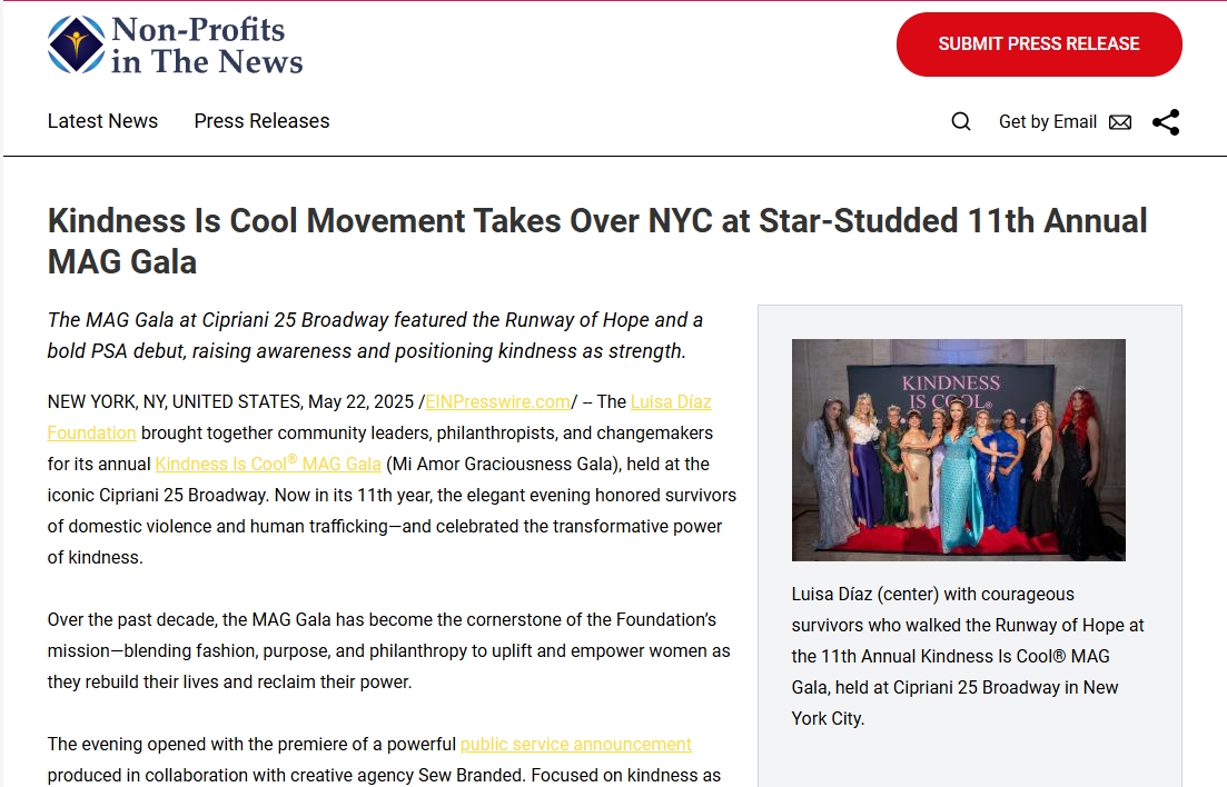 Kindness Is Cool Movement Takes Over NYC at Star-Studded 11th Annual MAG Gala