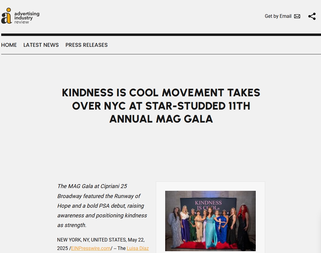 Kindness Is Cool Movement Takes Over NYC at Star-Studded 11th Annual MAG Gala