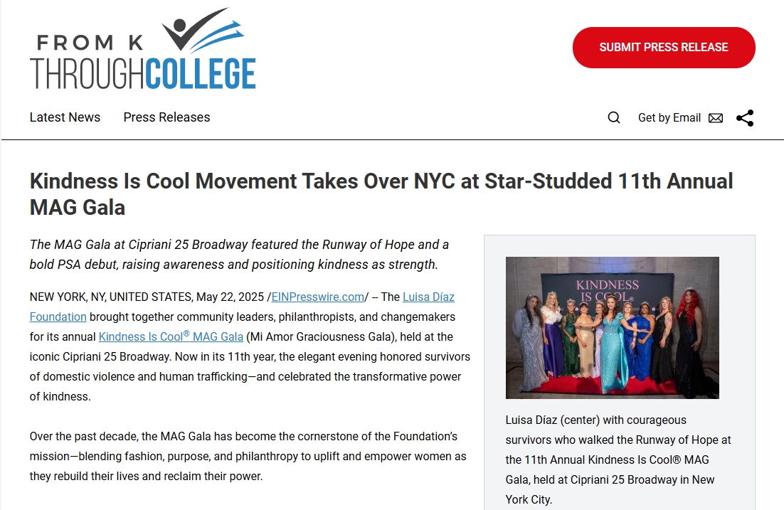 Kindness Is Cool Movement Takes Over NYC at Star-Studded 11th Annual MAG Gala