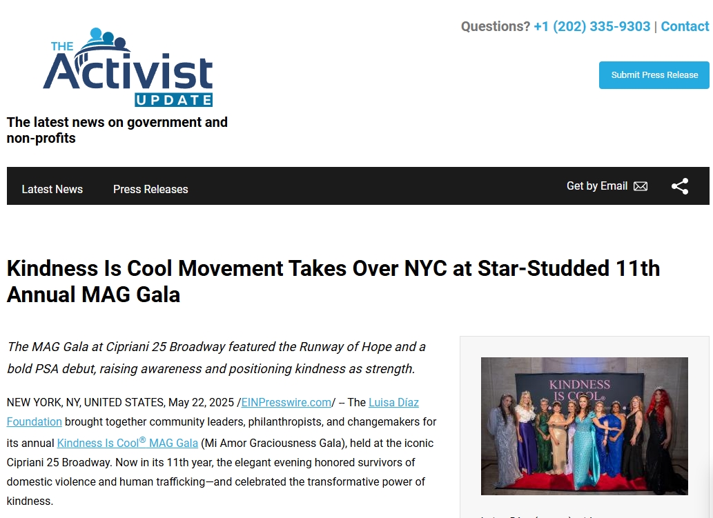 Kindness Is Cool Movement Takes Over NYC at Star-Studded 11th Annual MAG Gala