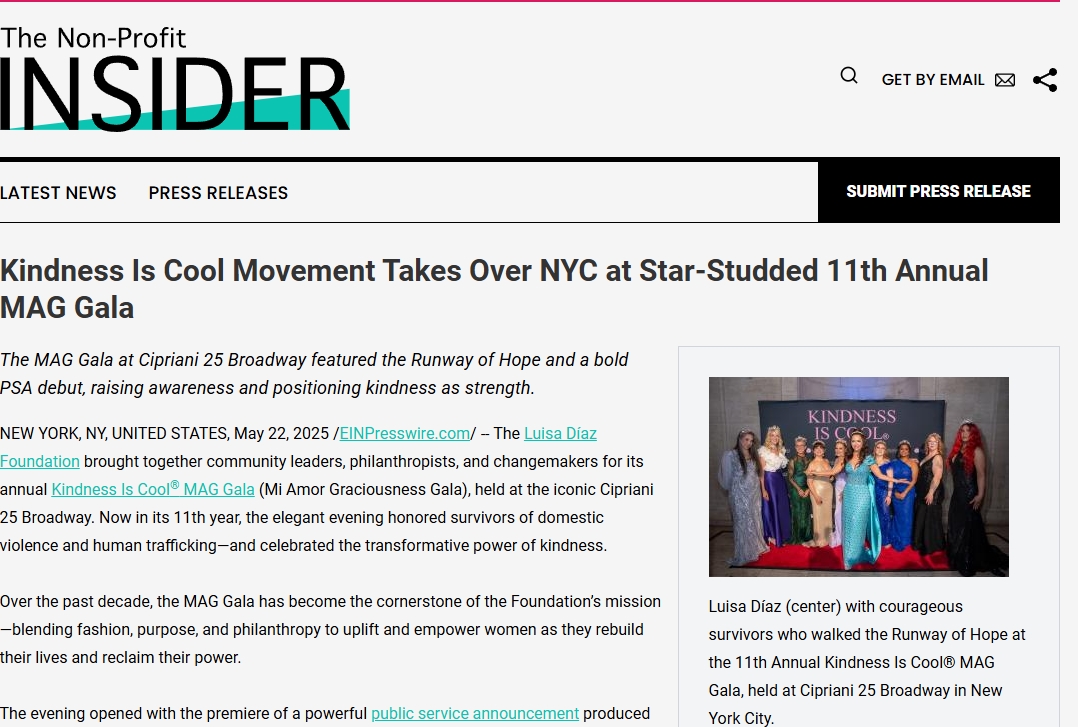 Kindness Is Cool Movement Takes Over NYC at Star-Studded 11th Annual MAG Gala