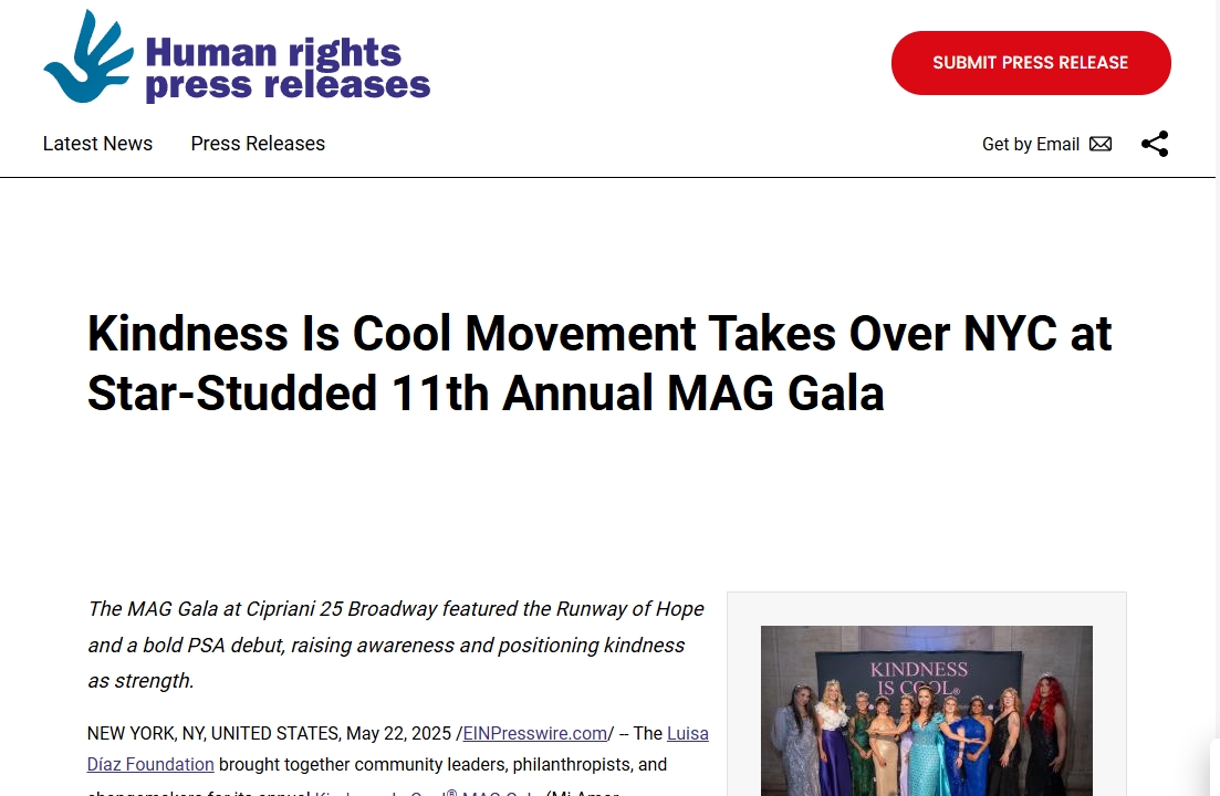 Kindness Is Cool Movement Takes Over NYC at Star-Studded 11th Annual MAG Gala